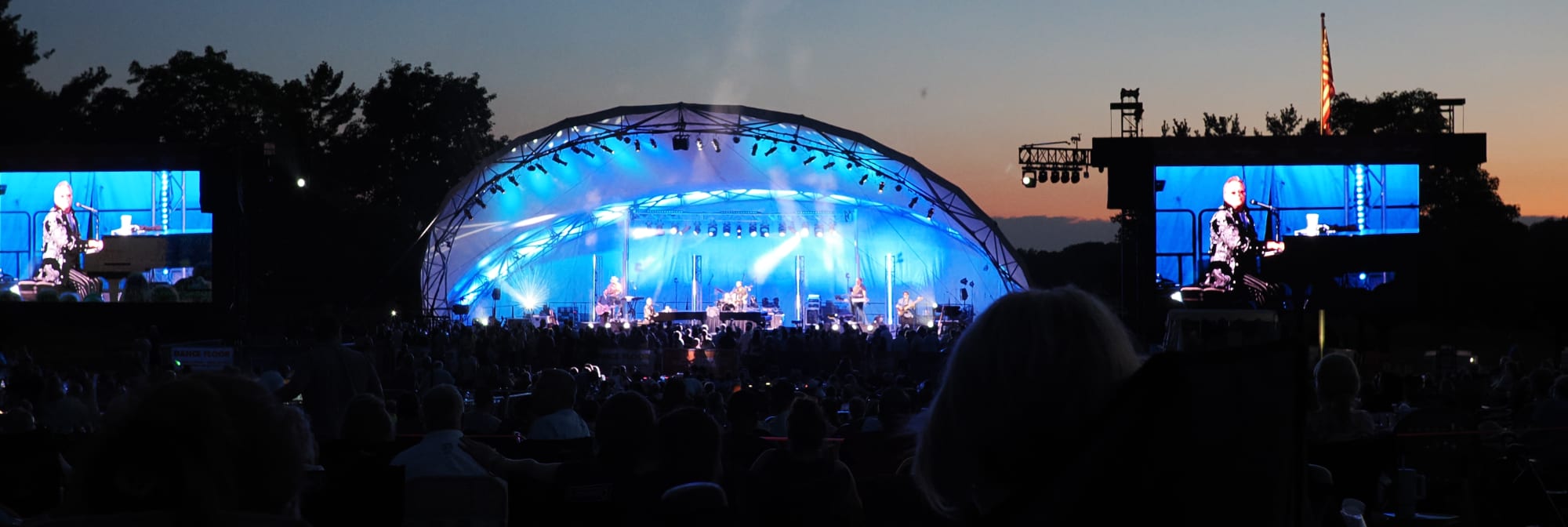 outdoor concert venue at sunset Birmingham